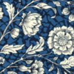 CARTA RESTAURO fiorata blu 50x70 cm- 10 fogli