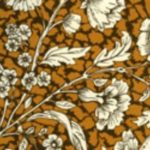 CARTA RESTAURO fiorata ocra 50x70 cm- 10 fogli