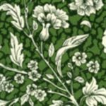 CARTA RESTAURO fiorata verde 50x70 cm- 10 fogli